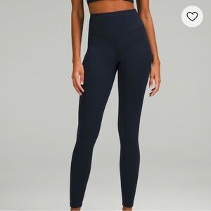 Lululemon base pace high rise tights 28” true navy size 10